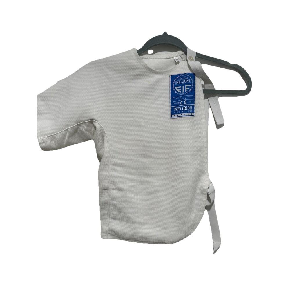 Negrini FIE Electric Fencing Lame Jacket White Size M Pre-Owned